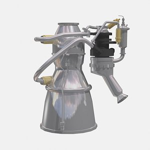 Chinese rocket engine longyun 3D model