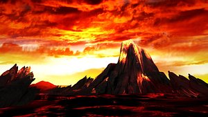 3D craters mountains grand canyon