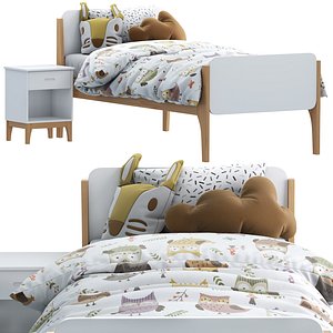 3D model linus single bed