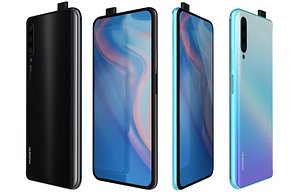 Huawei P Smart Pro 2019 Breathing Crystal And Midnight Black Low Poly