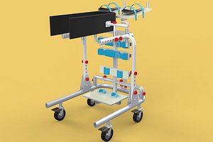 GAIT TRAINER SWING REHAB WALKING EXERCISE AIDS STAND PEDIATRIC 3D model