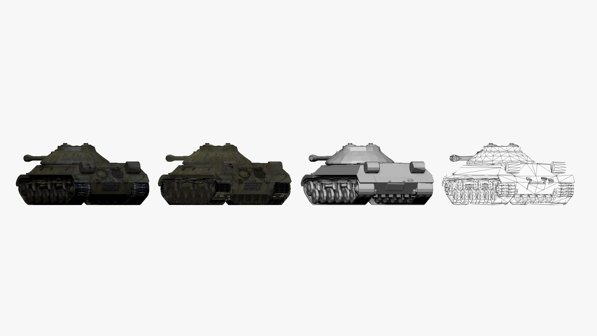 3D 001147 soviet tank IS3 - TurboSquid 1721260