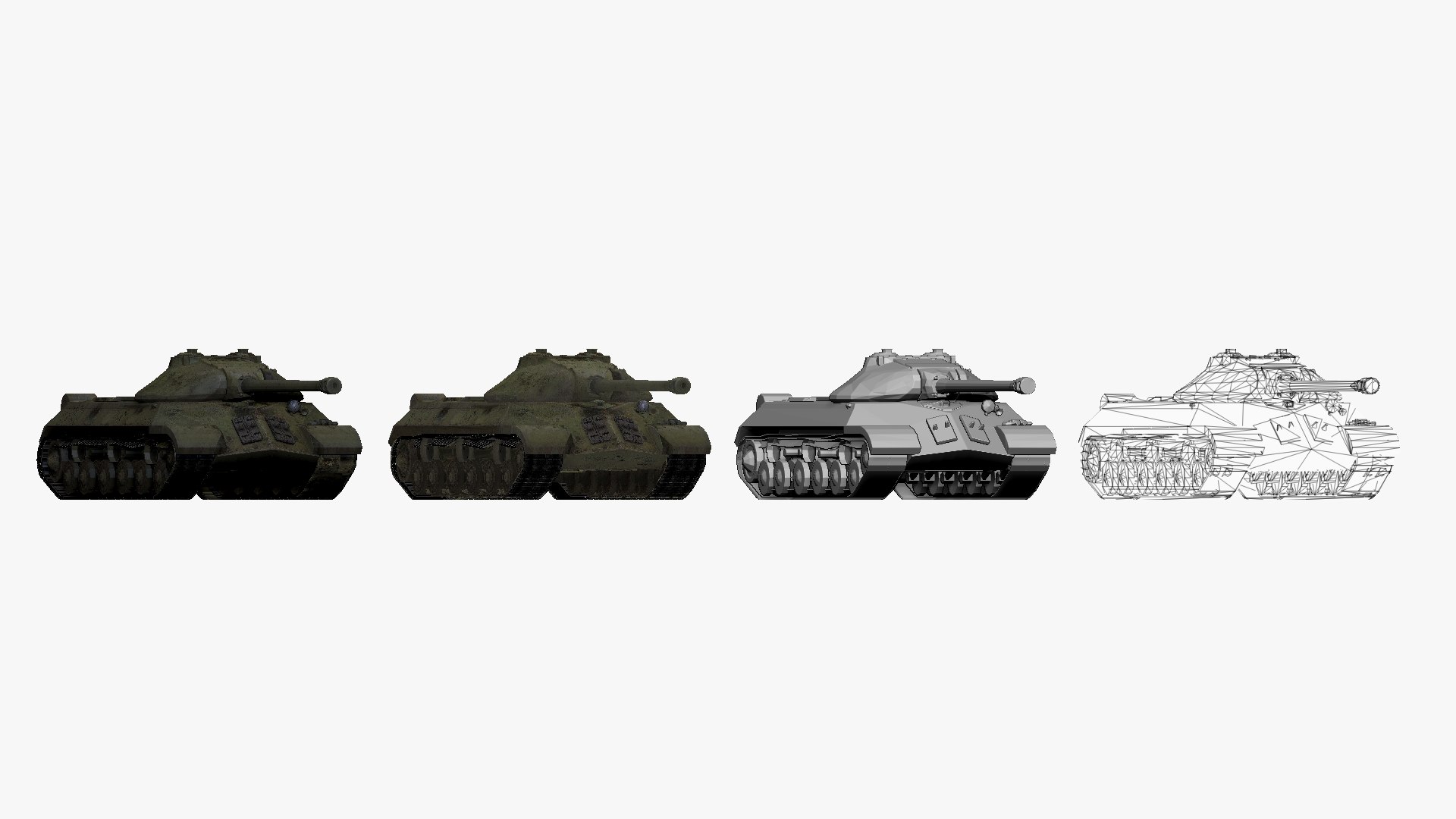 3D 001147 soviet tank IS3 - TurboSquid 1721260