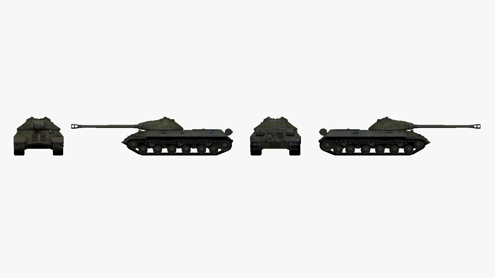 3D 001147 soviet tank IS3 - TurboSquid 1721260