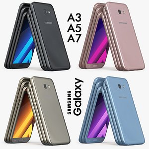 3d model samsung galaxy a3 2017
