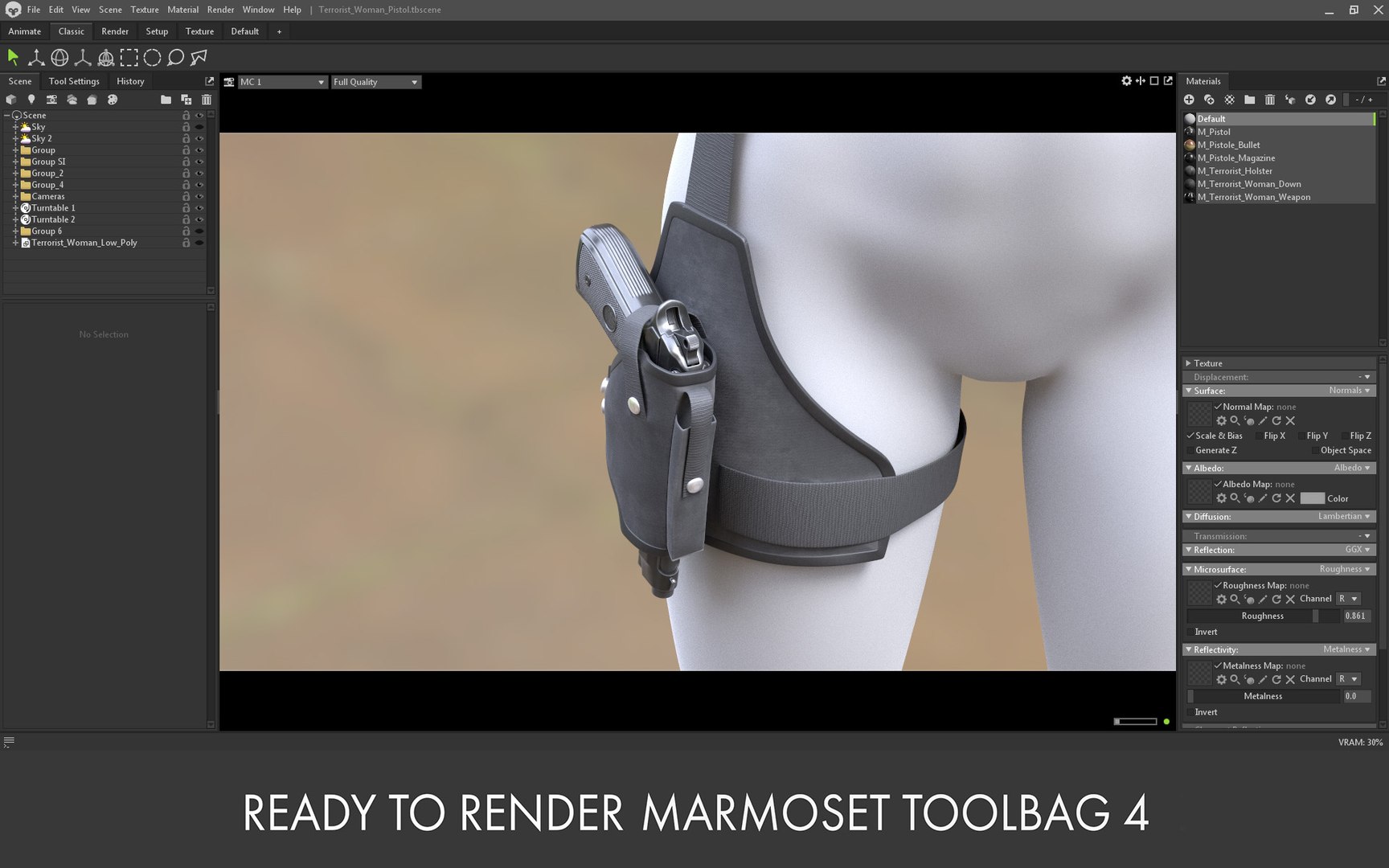 Pistol with Holster 3D model https://p.turbosquid.com/ts-thumb/iZ/GmFRKB/5Y/017_terrorist_woman_pistol_marmoset/jpg/1659525721/1920x1080/fit_q87/46ac3dddd972cc341fcc5e662b2321f3b1760cfe/017_terrorist_woman_pistol_marmoset.jpg