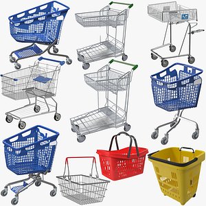 Shopping Carts and Baskets Collection Collection
