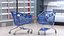 3D Shopping Carts and Baskets Collection Collection