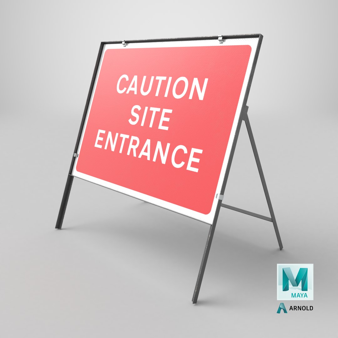 Caution Site Entrance Rectangle Road Sign 3D https://p.turbosquid.com/ts-thumb/iZ/P34z6q/R9/stemcell_maya_arnold_render/png/1759151999/1920x1080/fit_q87/241069737b22ab415d2db9d4d1b3fae3ca656025/stemcell_maya_arnold_render.jpg