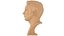 Male Mannequin Head - Matte Plastic - Game Asset