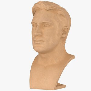 Male Mannequin Head - Matte Plastic - Game Asset