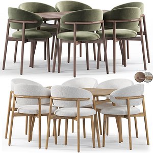 Ferrara Chair and Violet Dining table
