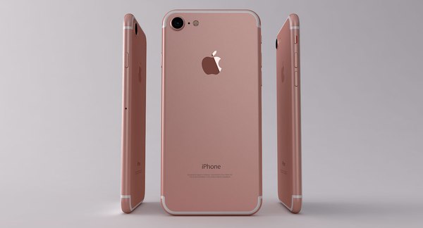 Modelo 3d Apple Iphone 7 Rosegold Turbosquid