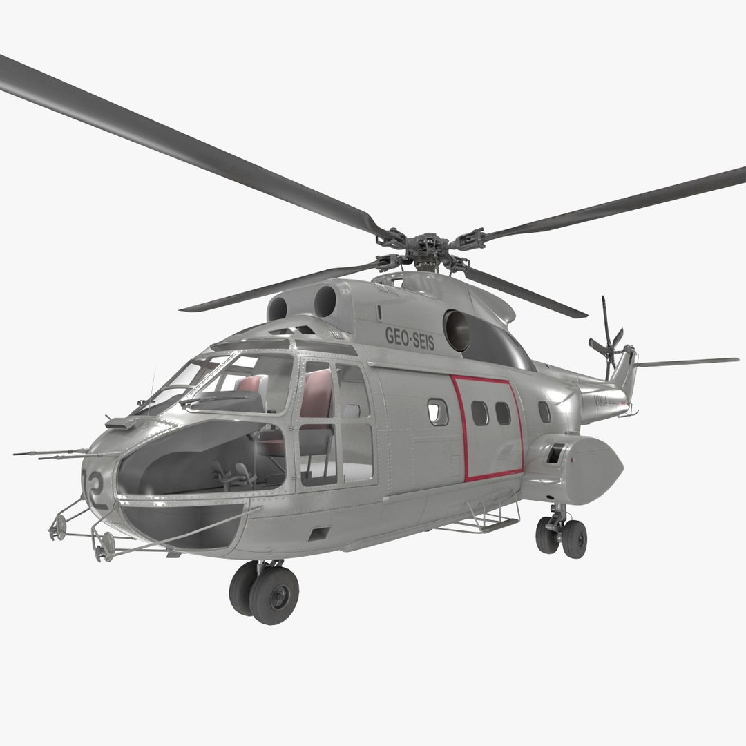 3d utility helicopter sa 330 model