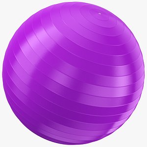 Yoga Ball Pink 3D model