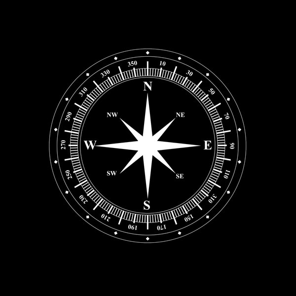 maya silver compasses