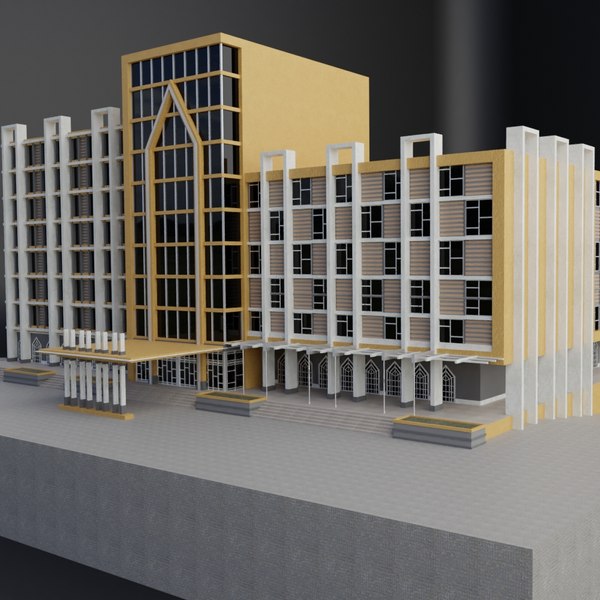 modern building 3D model