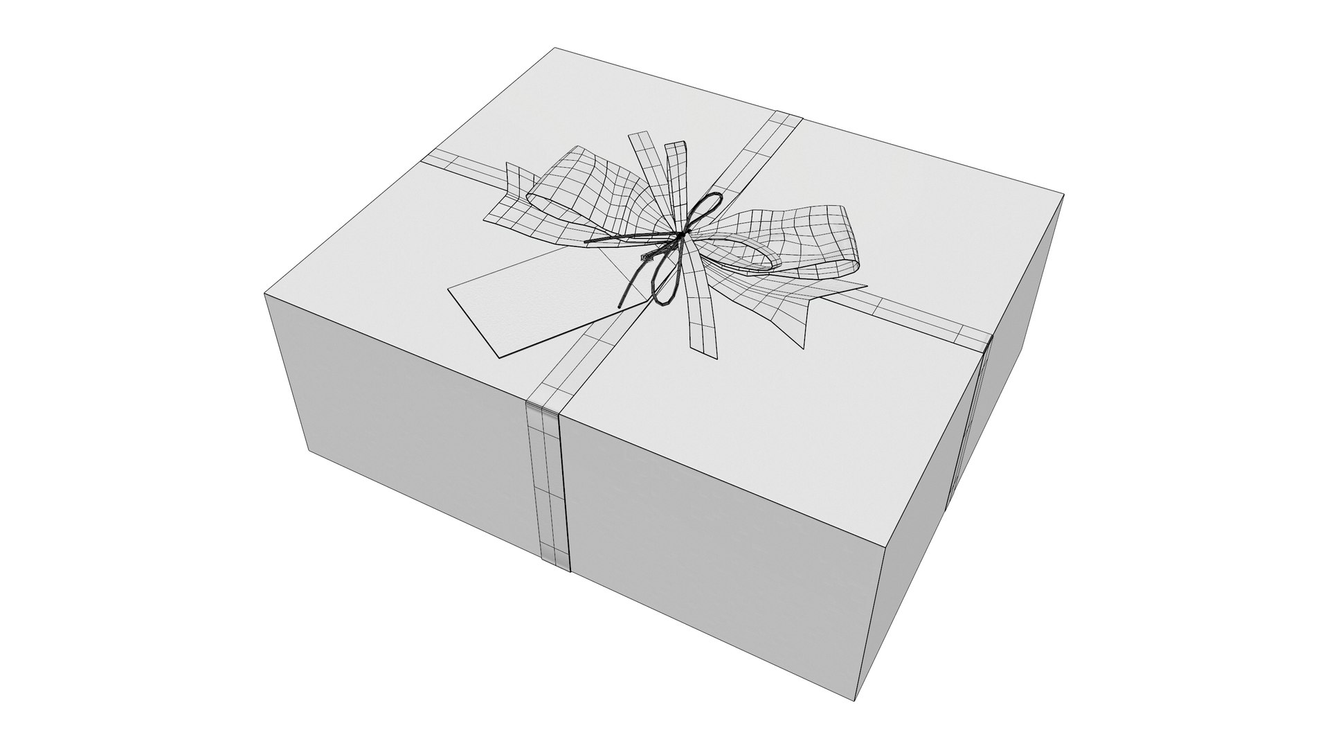 Gift Box with Ribbon V2 3D model - TurboSquid 1820225