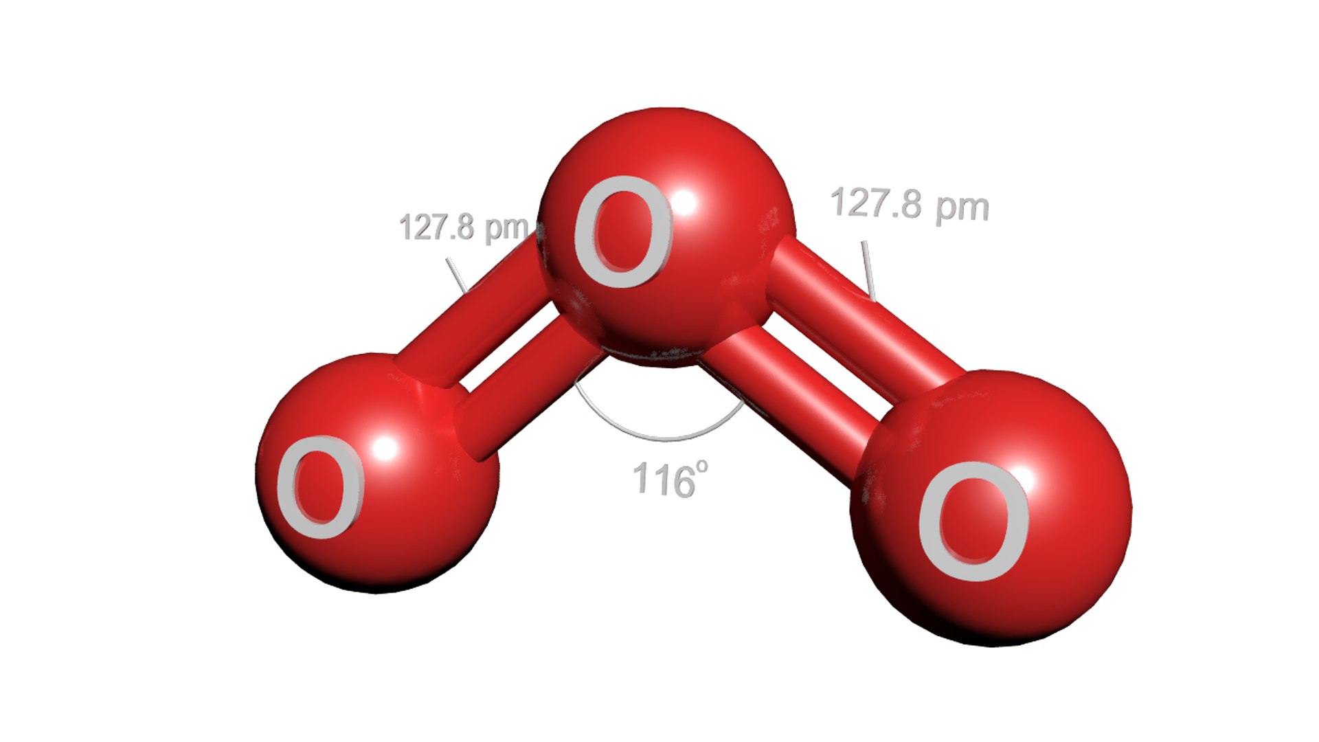 3D O3 Molecule Ozone Model TurboSquid 1425810