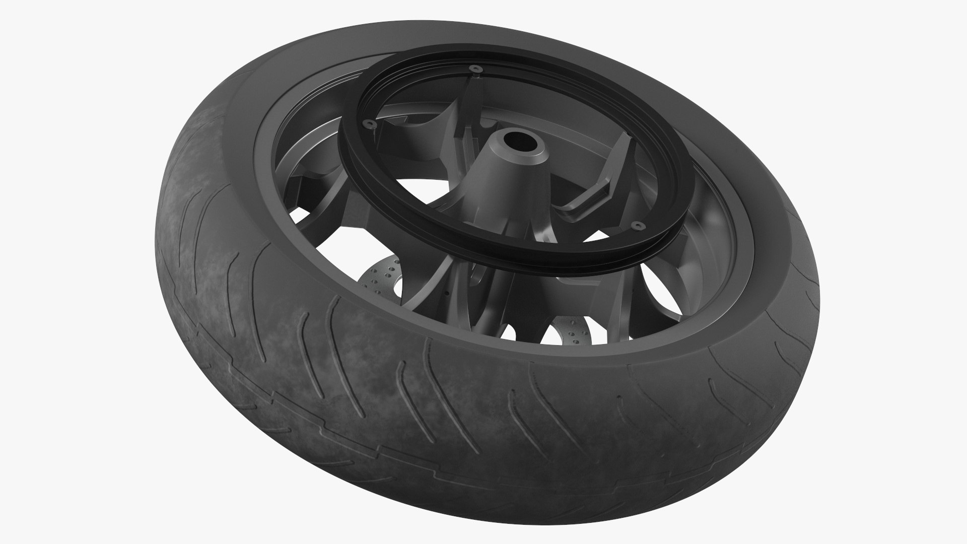 3D rear wheel motorcycle moto - TurboSquid 1706712
