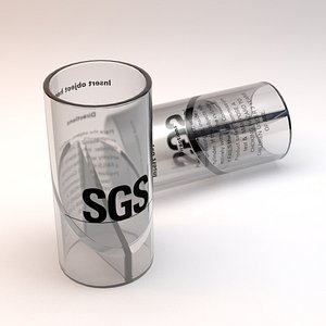 chocking test tube 3d model
