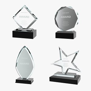Glass Award Trophys Collection 2