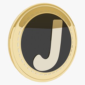3D Joy Coin Cryptocurrency Gold Coin