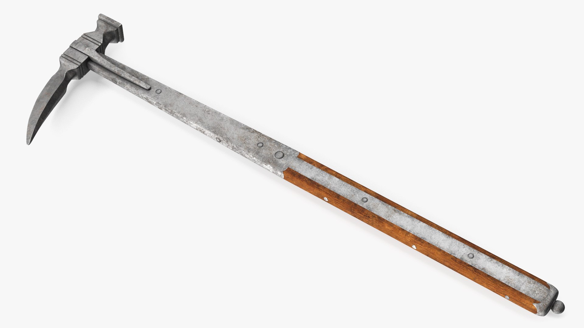 Blacksmith Pick Hammer Steel Brown Old 3D model preview