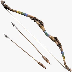 Medieval Wooden Bow Weapon Archer