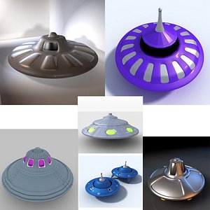spaceships flying saucer alien 3d 3ds