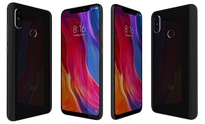 xiaomi mi 8 black 3D model
