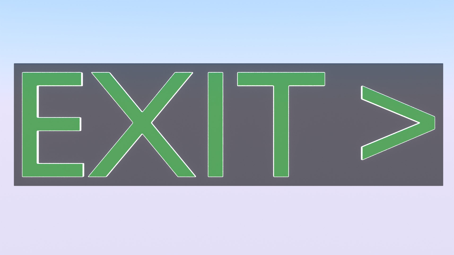 3D EXIT sign and MOTEL billboard model - TurboSquid 2104829