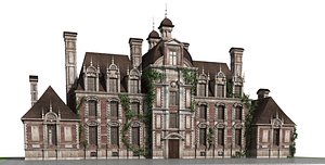 3D chateau house