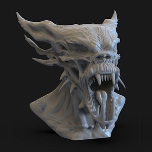 3D Demon Bust