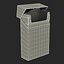 3d model opened cigarettes pack camel