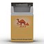 3d model opened cigarettes pack camel