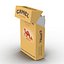 3d model opened cigarettes pack camel