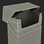 3d model opened cigarettes pack camel