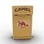 3d model opened cigarettes pack camel