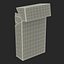 3d model opened cigarettes pack camel