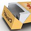 3d model opened cigarettes pack camel
