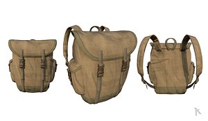 vintage military backpack model