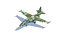 SU-25 Frogfoot Jet Fighter Aircraft Modelo 3D de baja poli