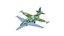 SU-25 Frogfoot Jet Fighter Aircraft Modelo 3D de baja poli