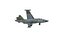 SU-25 Frogfoot Jet Fighter Aircraft Modelo 3D de baja poli