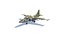 SU-25 Frogfoot Jet Fighter Aircraft Modelo 3D de baja poli