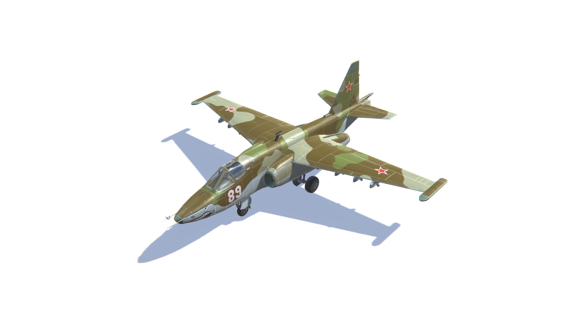3D model SU-25 Frogfoot Jet Fighter Aircraft Low-poly 3D model https://p.turbosquid.com/ts-thumb/ia/MWoKvd/h3/screenshot73/jpg/1634152154/1920x1080/fit_q87/049f73291a150adeb1afe4be7b31b4e5d48e309c/screenshot73.jpg