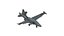 SU-25 Frogfoot Jet Fighter Aircraft Modelo 3D de baja poli