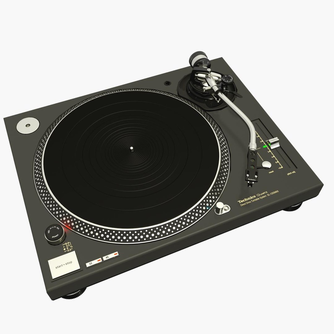 3D Turntable Technics SL-1200 MK6 - TurboSquid 2184791