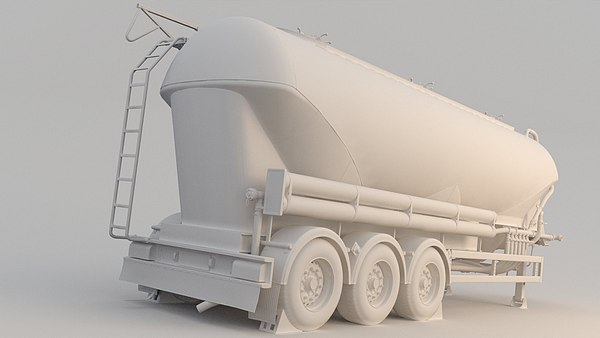 tank silo trailer 3D model